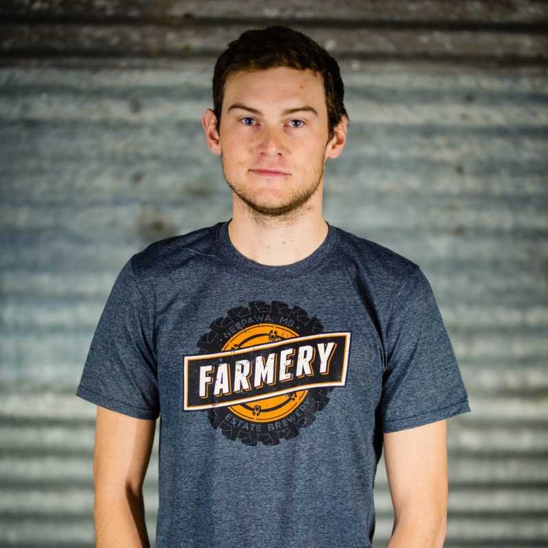 T-Shirt - Dark Heather w/Tire - G - Farmery Estate Brewing Company Inc.-T-Shirts