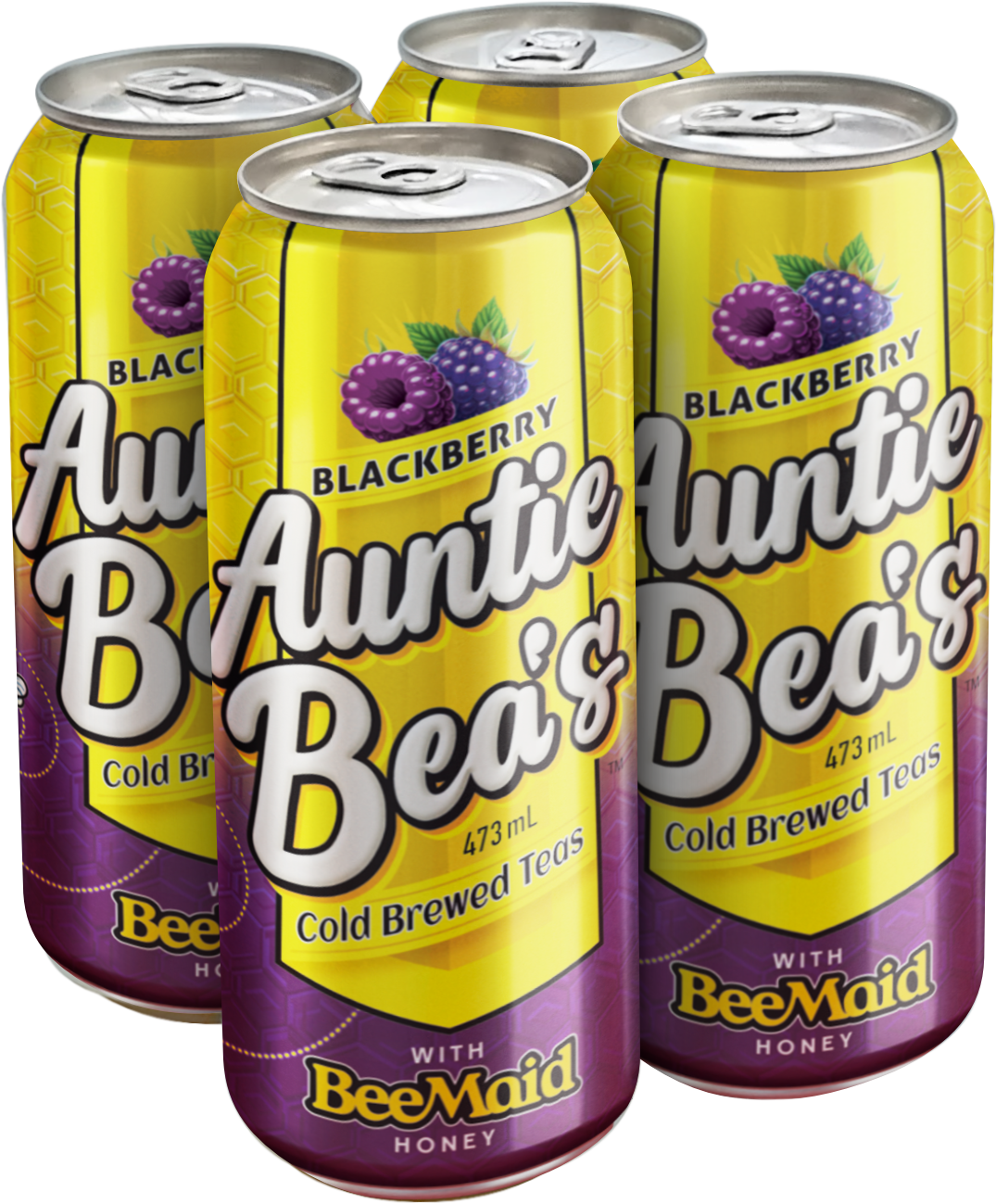 Auntie Bea's COLD Brewed Tea BLACKBERRY - 473ml