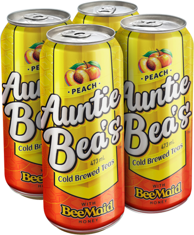 Auntie Bea's COLD Brewed Tea PEACH -473ml