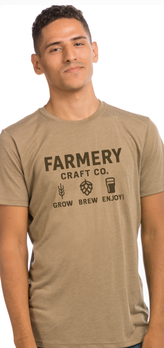 Farmery Craft Co. T-Shirt - Beige - T/T