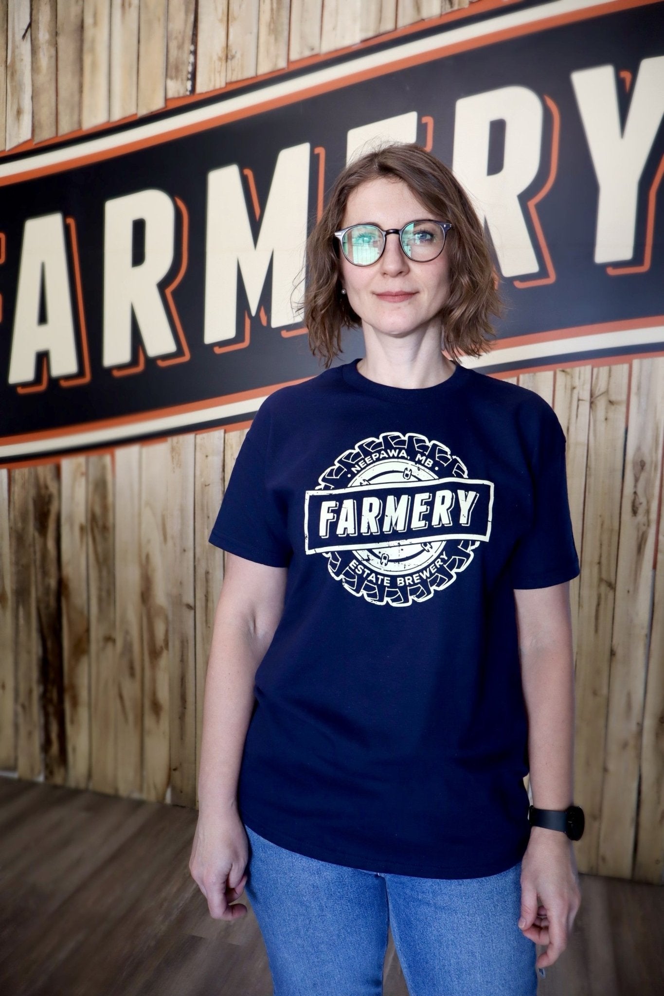 Farmery T-shirt (XOL) Navy - Farmery Estate Brewing Company Inc. - 