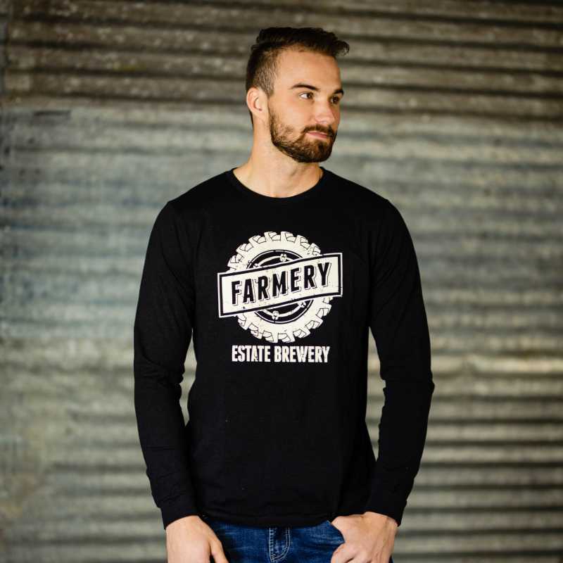 Unisex Charcoal Black Long Sleeve - Farmery Estate Brewing Company Inc.-Long Sleeve Shirts